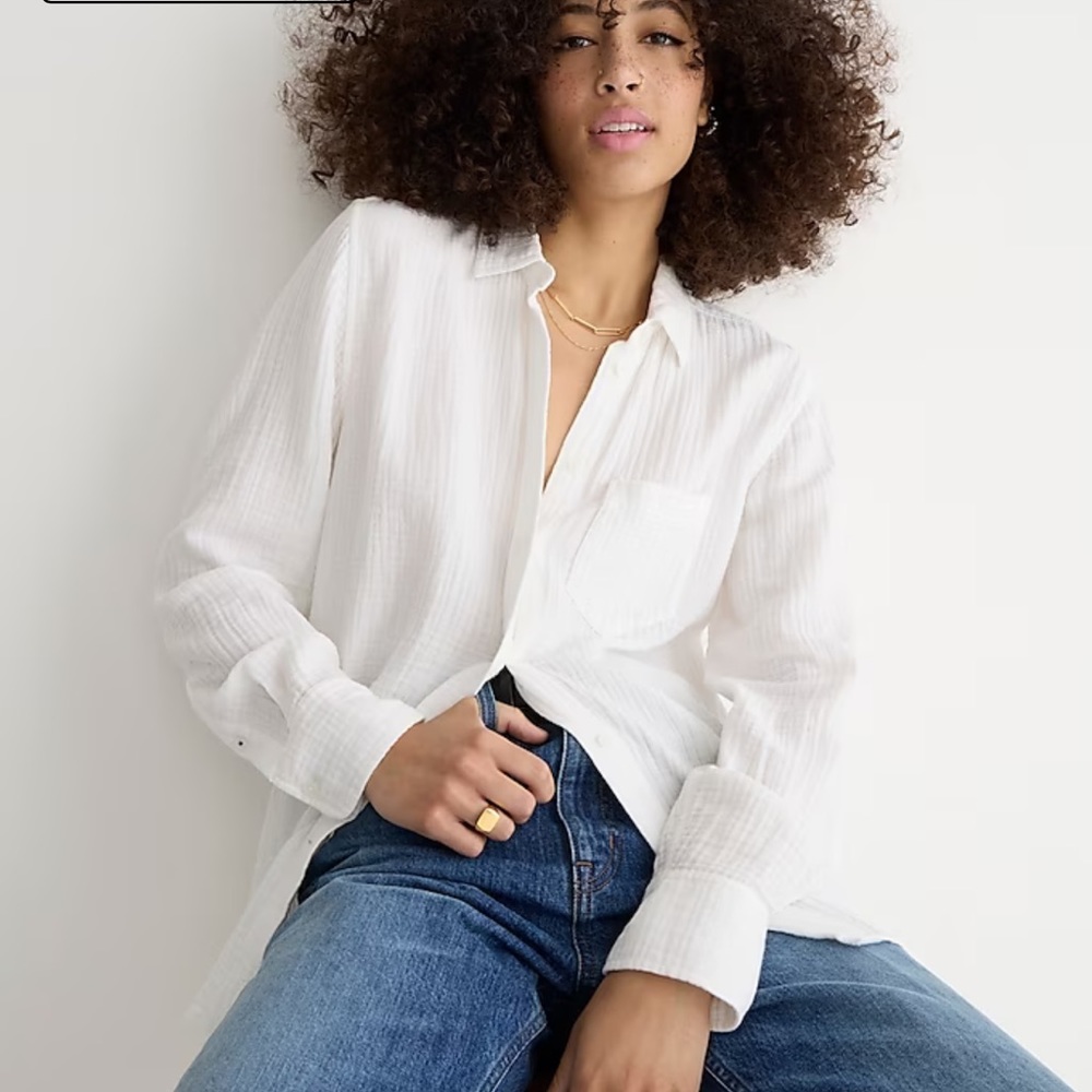 J Crew Garçon classic double-gauze shirt